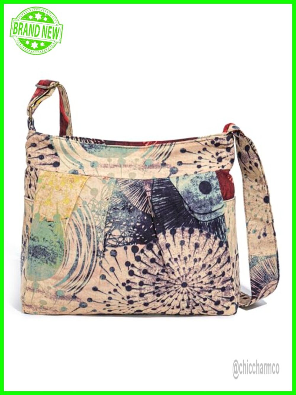 Canvas Hippie Hobo Crossbody Bag Boho Shoulder Handbag Large Capacity